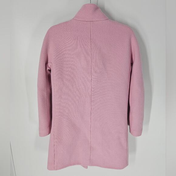 J Crew Pink Italian Stadium Cloth Wool Blend Cocoon Coat 0 - Picture 7 of 10
